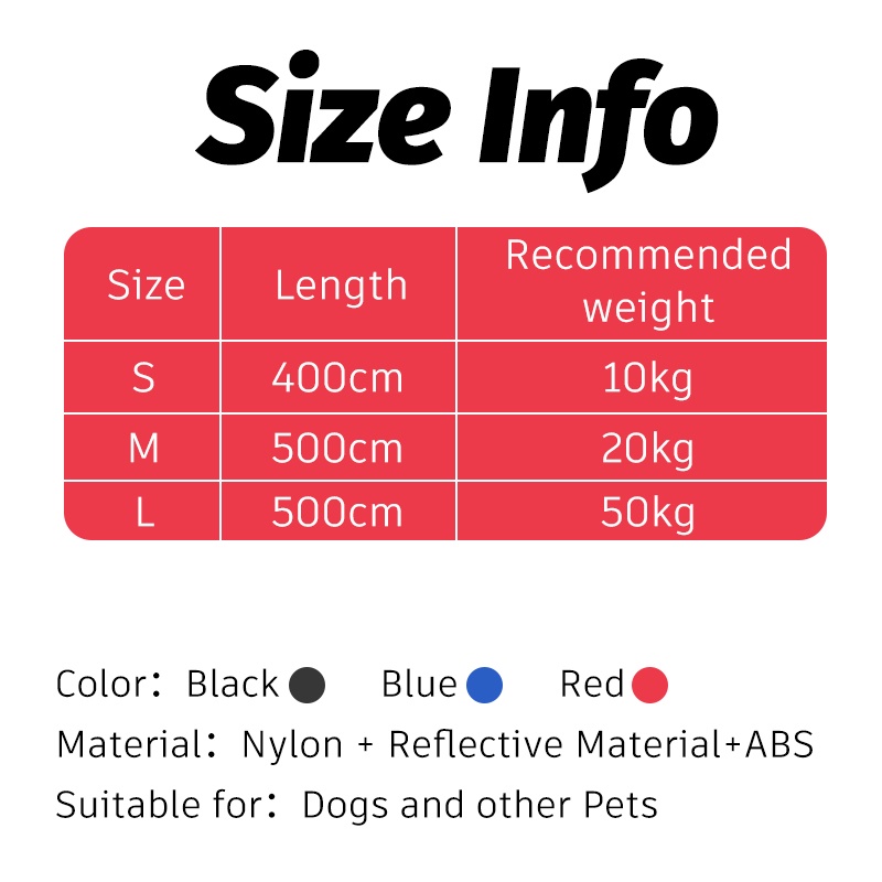 HamshMoc Dây RúT 360 Độ DùNg Để DẫN Thú Cưng Đi DạO° Ổ Khóa Một Nút Có Tay Cầm Chống Trượt Phản Quang Bằng Nylon