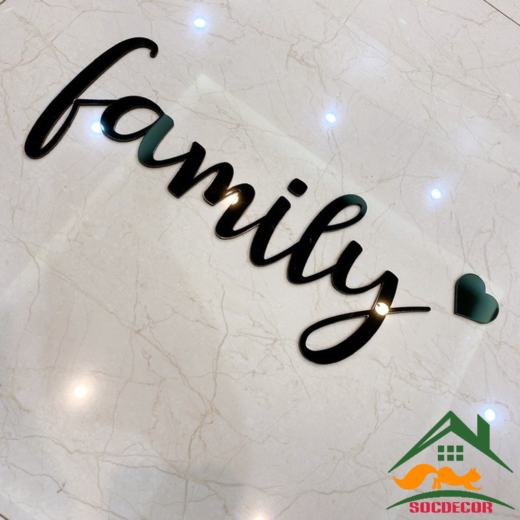 Chữ Alu Vàng Gương, Bạc Gương, Đen Gương Chữ Mica,Cắt Theo Yêu Cầu Của Khách.Socdecor