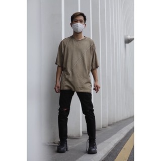 Quần jeans đen rách gối NP16 Brocode