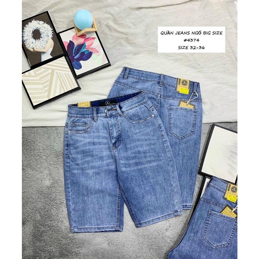 [Bigsize] Quần Jean Lửng Gối Nữ Hàng Co Giãn Mạnh Mẫu Trơn Hàng Wash