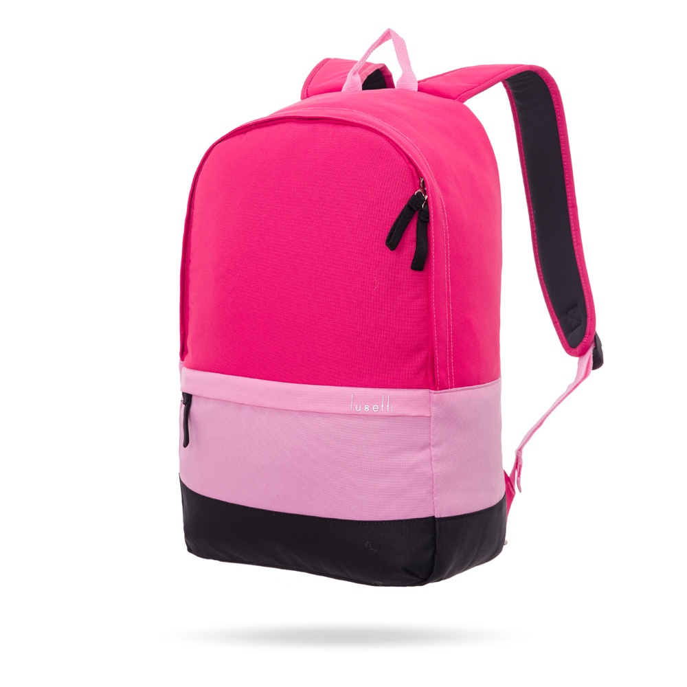 Balo Đỏ đi học đi chơi thời trang TUBALO thương hiệu LUSETTI LS5092M nam nữ cao cấp siêu nhẹ chống thấm nước