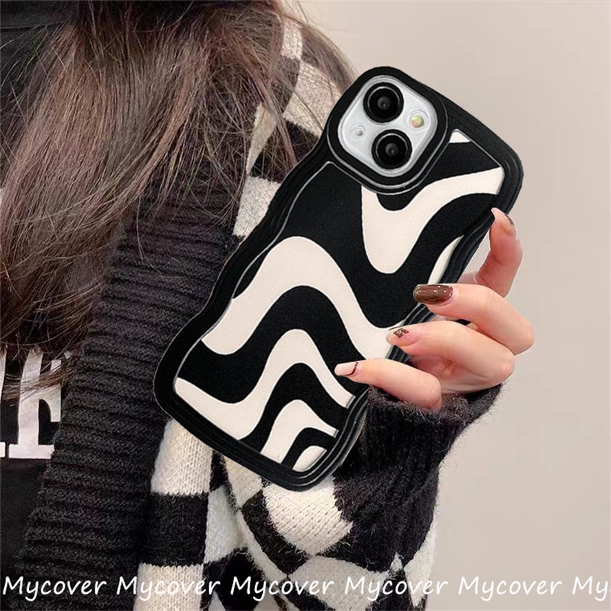 Ốp Điện Thoại Silicon Mềm Họa Tiết Sóng Biển Cho iPhone 14 13 12 11 Pro Max X XR Xs Max 6 7 8 Plus