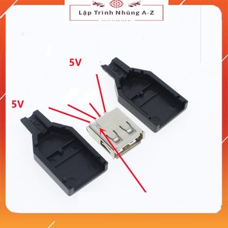 [Lập Trình Nhúng A-Z][G14] Đế Ra Chân Cổng USB Đực - Cái (USB DIP)