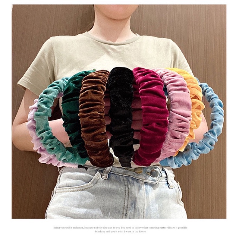cài tóc nữ bờm nhung mịn