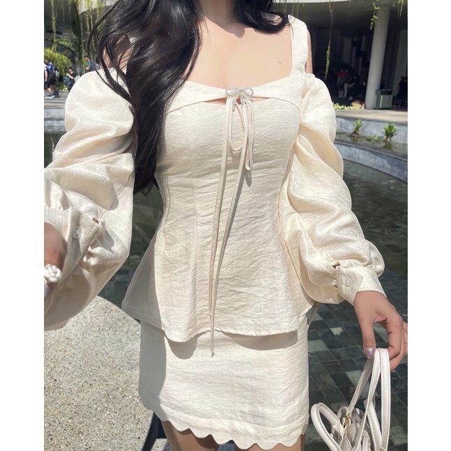 DII COLLECTION - Bộ đũi thiết kế ánh nhũ dạo phố