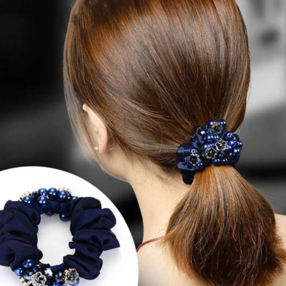 Dây Cột Tóc Đính Hạt Ngọc Trai Thời Trang Cho Nữ