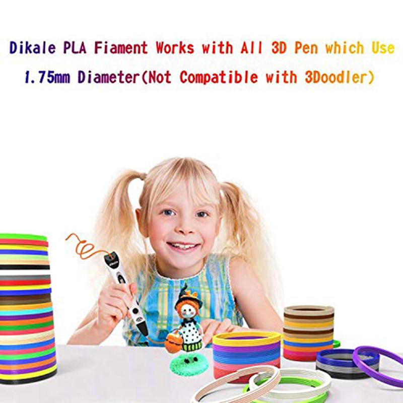 Sợi bút 3D Refills 30 màu . 3D Pen Filament PLA 1.75mm , Không độc hại , Nạp mực in mịn
