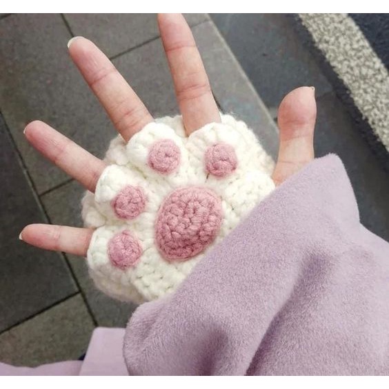 Gang tay Con Mèo-Len HANDMADE