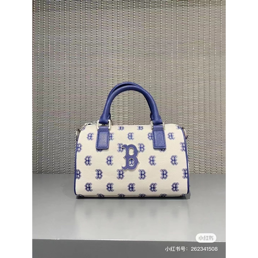 MLB Túi Xách Boston Hàn Quốc Thêu Họa Tiết Thời Trang Đường Phố