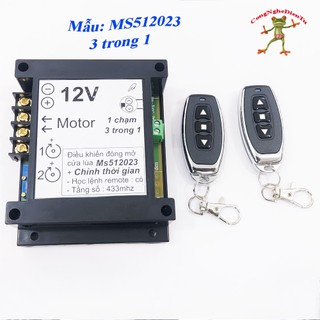 Điều khiển đóng mở cửa lùa 12v 30A nút nhấn 3 trong 1