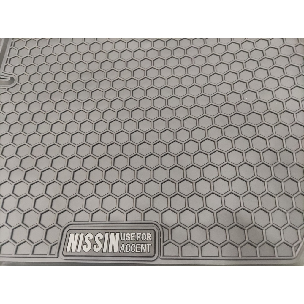 Thảm Sàn, Thảm Lót Sàn Chất Liệu Cao Su Dễ Dàng Vệ Sinh Cho Xe Hyundai Accent Trước Và Sau 2018