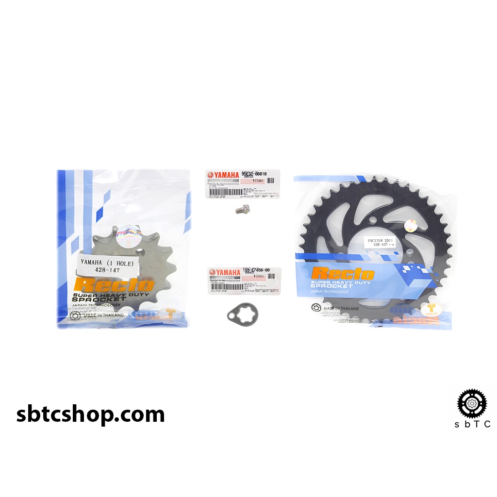 Nhông dĩa lẻ RECTO Yamaha YB125 chính hãng (KÈM PHE GÀI - BULONG)