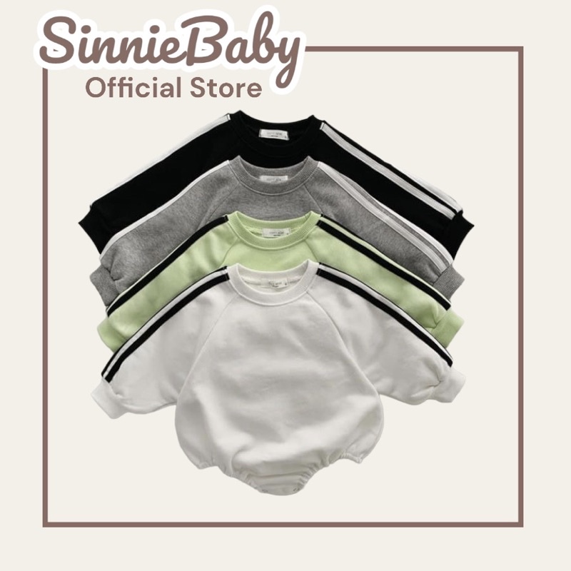 Bodysuit thể thao Hàn Quốc cho bé Sinnie, cam kết ảnh thật 100%, bodysuit thụng vải cotton lụa