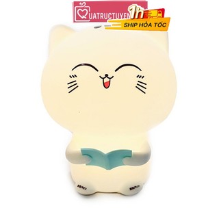 Đèn ngủ để bàn mèo con đổi màu dễ thương - Ghi âm giọng nói