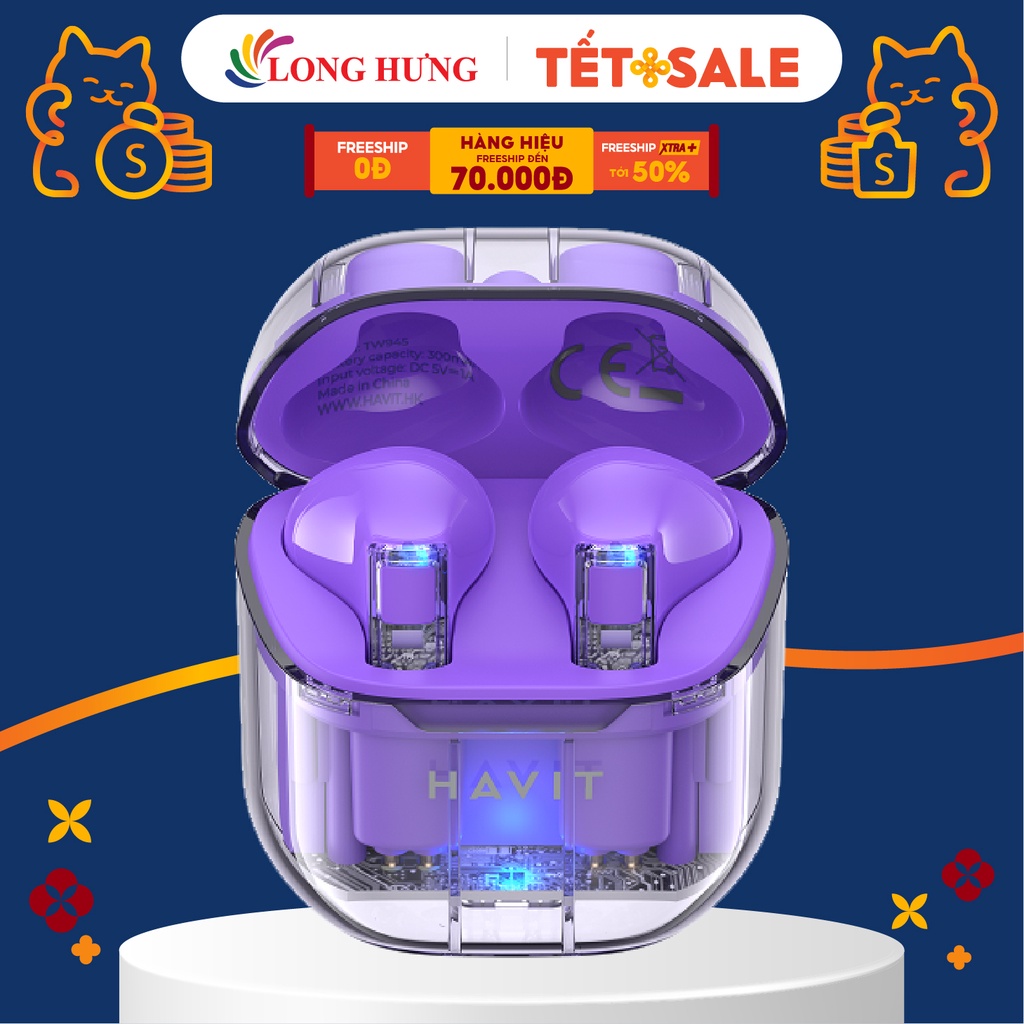 Tai nghe Bluetooth True Wireless Havit TW945 - Hàng chính hãng