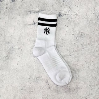 [HÀNG CHÍNH HÃNG] Vớ MLB cổ cao Two Line Small Logo
