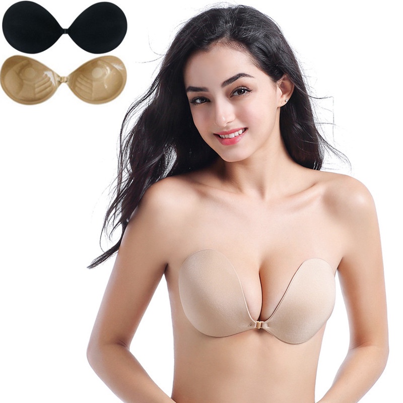 Áo Dán Ngực Cài Trước Có Dây Trong Sau Lưng - Miếng Dán Ngực Mút Dày AMYBRA D0127