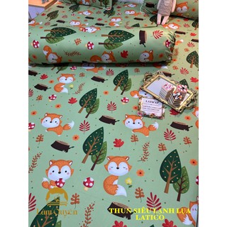 BỘ GA THUN SIÊU LẠNH LỤA LATICO THÁI LAN CAO CẤP (ÔM KHOÁ KÉO)