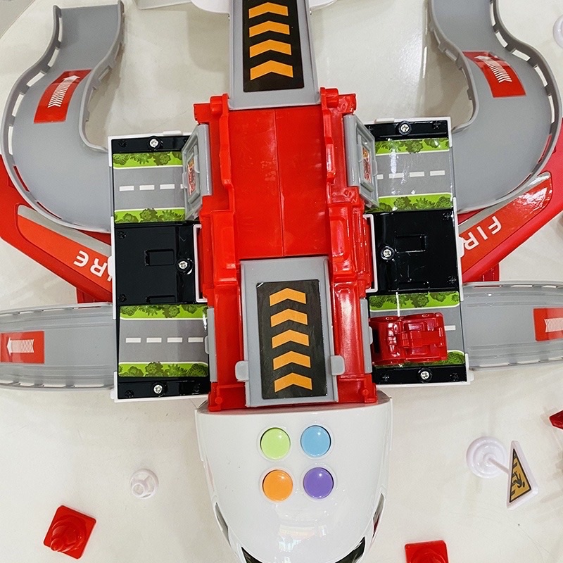 Đồ Chơi Máy Bay Biến Hình Có Nhạc- Kèm Xe Cứu Hỏa, Xe Cảnh Sát Siêu Đẹp Dành Cho Bé