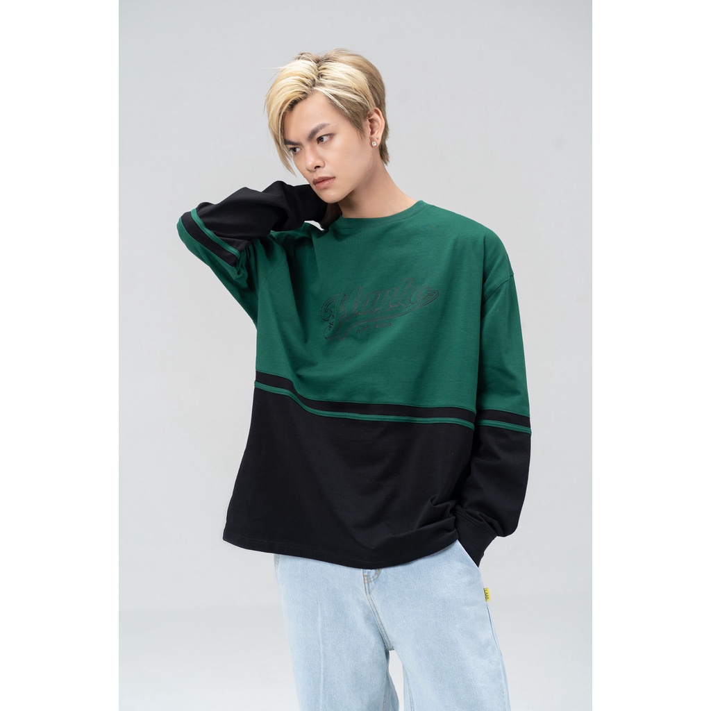 Áo Thun Dài Tay Uniex BOO Phối Màu Thân OVS BOO