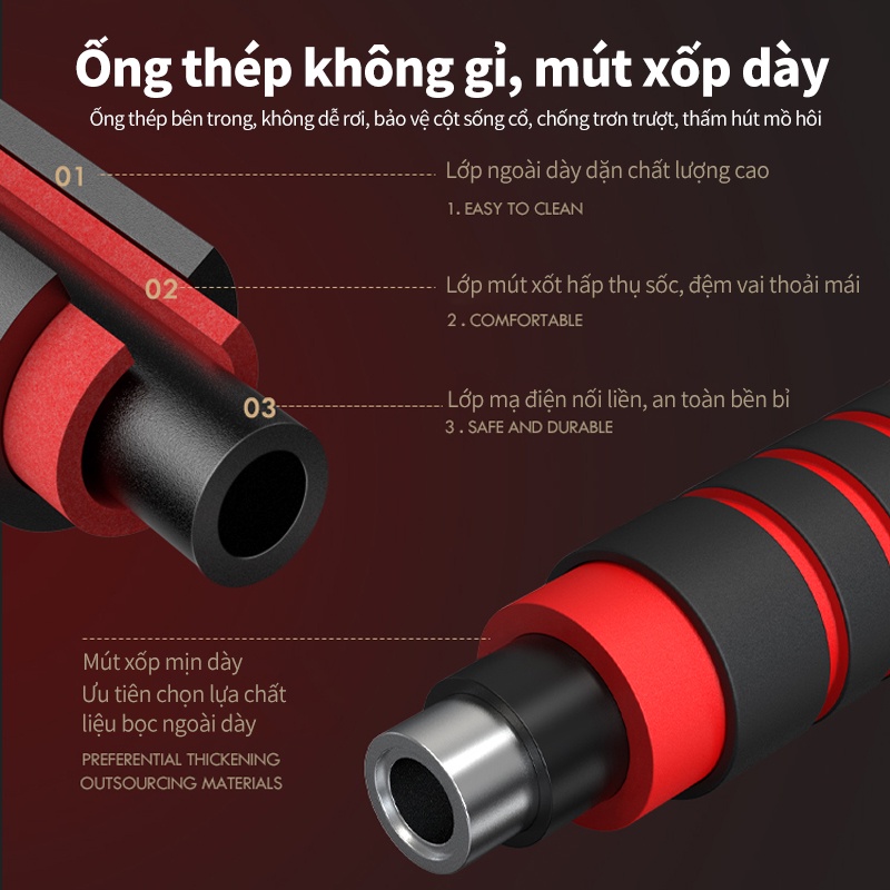 OT98 Tạ tập tay 30KG 16 bánh tạ, nam nữ tập gym tập thon tay thể dục đa năng tạ đòn -Giao hàng nhanh