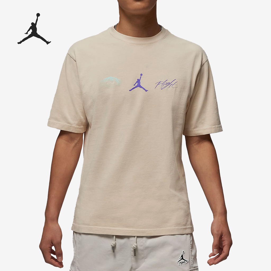 AIR JORDAN Áo Thun Bóng Rổ Nike Ngắn Tay Thoáng Khí Thời Trang Nam Cá Tính DM1445