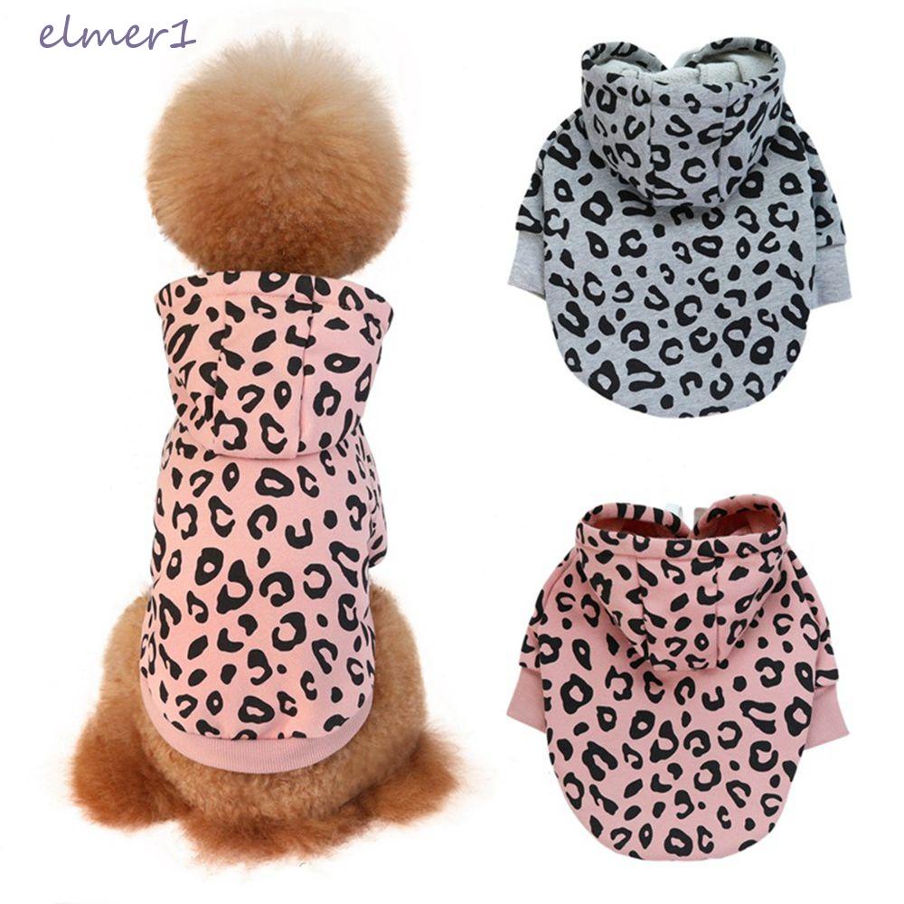 Elmer1 Áo Khoác Giữ Ấm In Họa Tiết Da Báo Thời Trang Dành Cho Cún Cưng