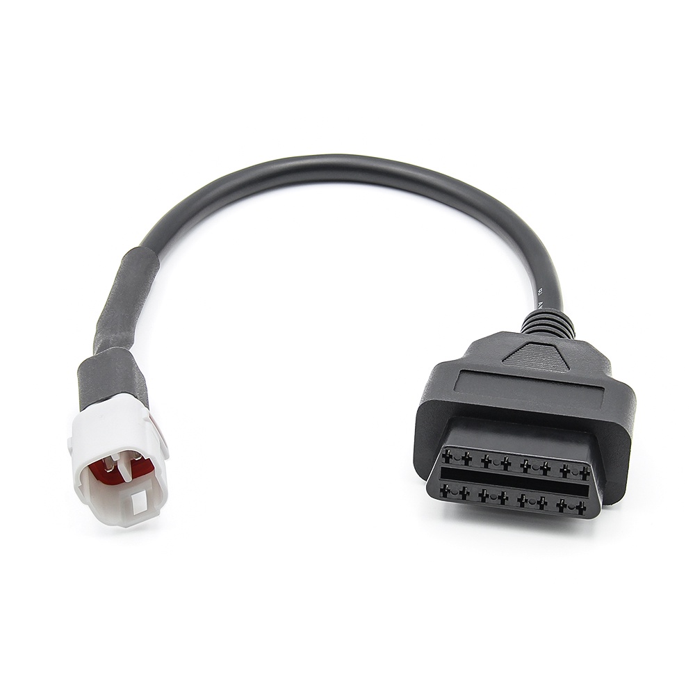 Dây Cáp Chẩn Đoán Lỗi Xe Máy ELM327 Yamaha 4PIN Sang 16PIN OBD2 4 PIN OBD ELM327 V2.1 ELM 327