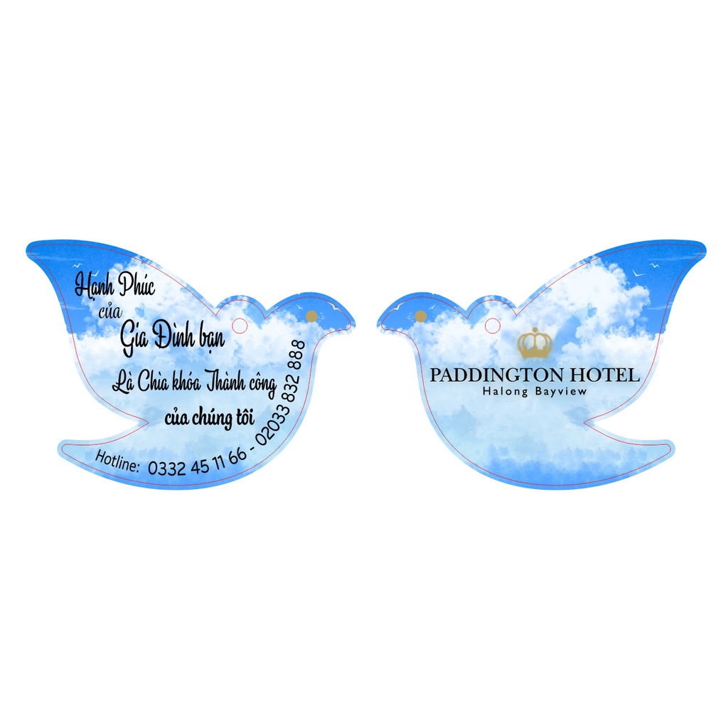Móc khóa nhà nghỉ , khách sạn , in logo thương hiệu , doanh nghiệp , sự kiện, in và thiết kế theo yêu cầu