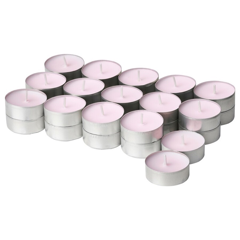 NẾN THƠM IKEA CAO CẤP 4 MÙI HƯƠNG-NẾN KHÔNG KHÓI CHÍNH HÃNG, VỈ 30 VIÊN