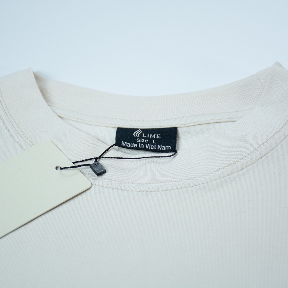 Áo Thun Local Brand Unisex LIME Volume Cream AT009