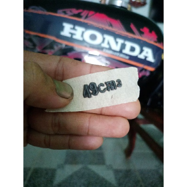 Số 49cm dán lòng xe máy, Số 49cc