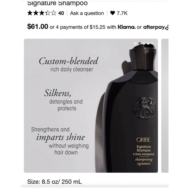 Cặp gội xả cao cấp oribe Signature