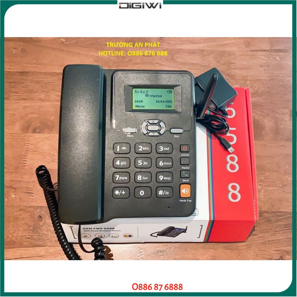 ☎️ Máy Điện Thoại Để Bàn Gắn Sim Di Động, GPhone, HomePhone Cho Người Già, Văn Phòng Mã GSM ETS3125i và GSM F316