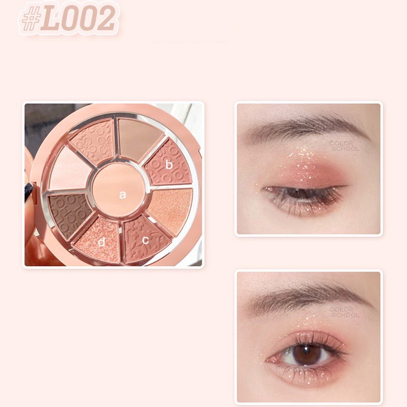 Bảng Phấn Mắt 9 Màu COLOR SCHOOL Vitality Pocket Eyeshadow Palette