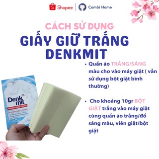MIẾNG GIẤY GIỮ TRẮNG QUẦN ÁO DENKMIT