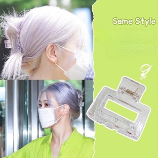 Kẹp tóc càng cua gấp tóc Rose Blackpink kẹp tóc nhựa đơn giản