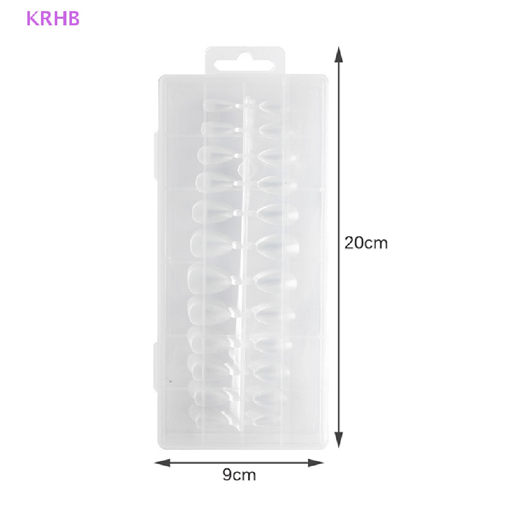 Hộp 240 Móng Tay Giả Trong Suốt Dùng Trang Trí Nghệ Thuật Mới