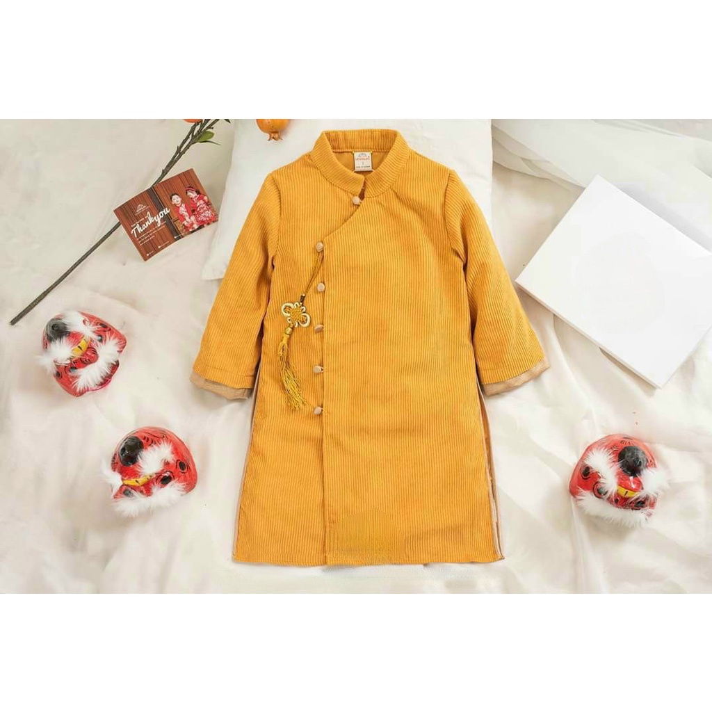 Áo Dài Nhung Tăm Bé Trai