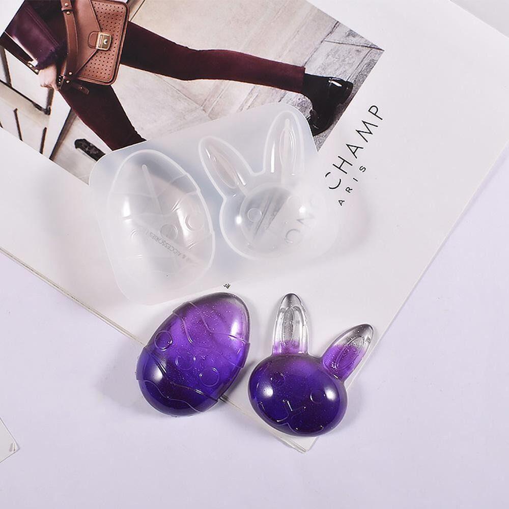 Khuôn Làm Móc Khóa Hình Trứng Phục Sinh DIY Siêu Bền