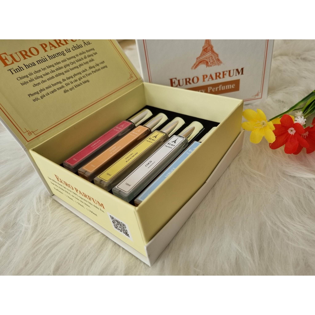Combo 5 chai nước hoa chiết auth thơm 8 đến 12 tiếng