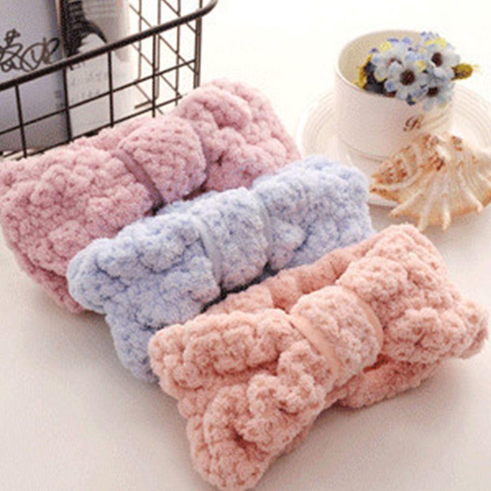 Băng Đô Cài Tóc Thể Thao Thấm Hút Nước Co Giãn Bằng Vải Lông Cừu San Hô Cho Nữ