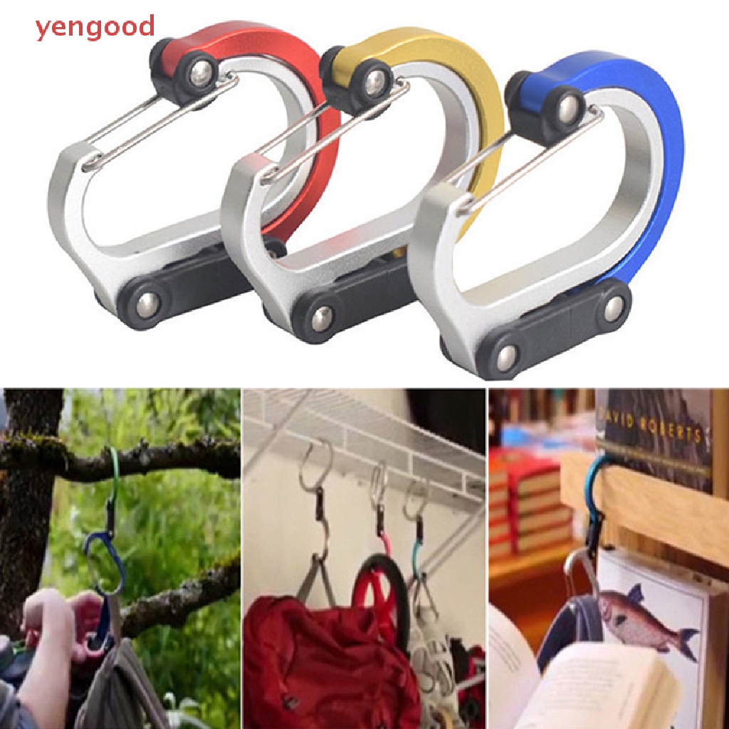 Dpfksp Hybrid Gear Clip Carabiner Xoay Móc Kẹp Mạnh Kẹp Cho Cắm Trại Câu Cá Đi Bộ Đường Dài Du Lịch Ba Lô | BigBuy360 - bigbuy360.vn