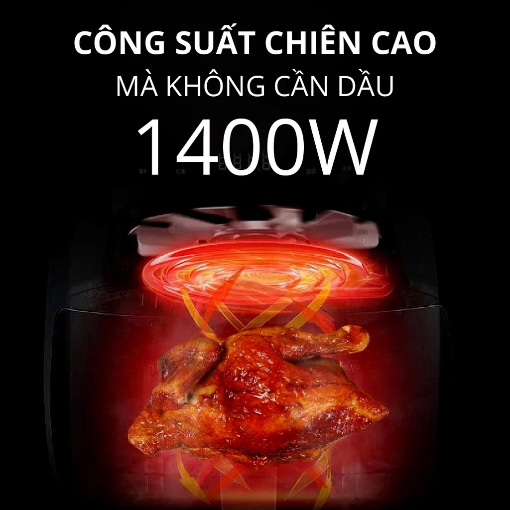 Thanh lý hàng trưng bày - Nồi Chiên Không Dầu Mishio MK01 6L (3.8L)