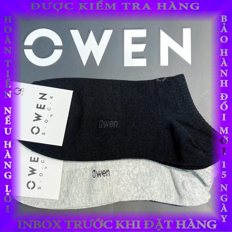 OWEN - Tất Nam Cổ Ngắn Cao Cấp OWEN Chính Hãng khử mùi vớ không hôi không xù thoáng khí XanhHouse quocdoanh
