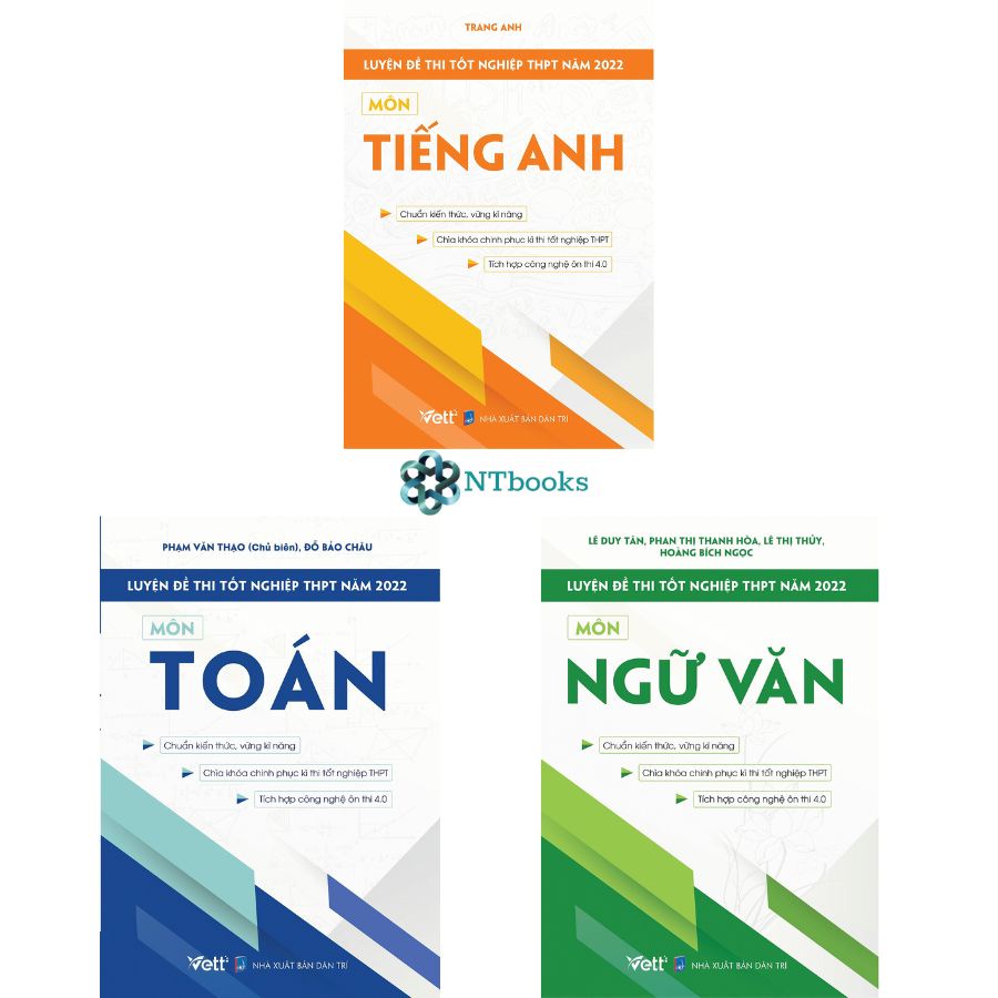 Sách Luyện Đề Thi Tốt Nghiệp THPT Năm 2022 Bài Thi Môn: Ngữ Văn + Toán + Tiếng Anh