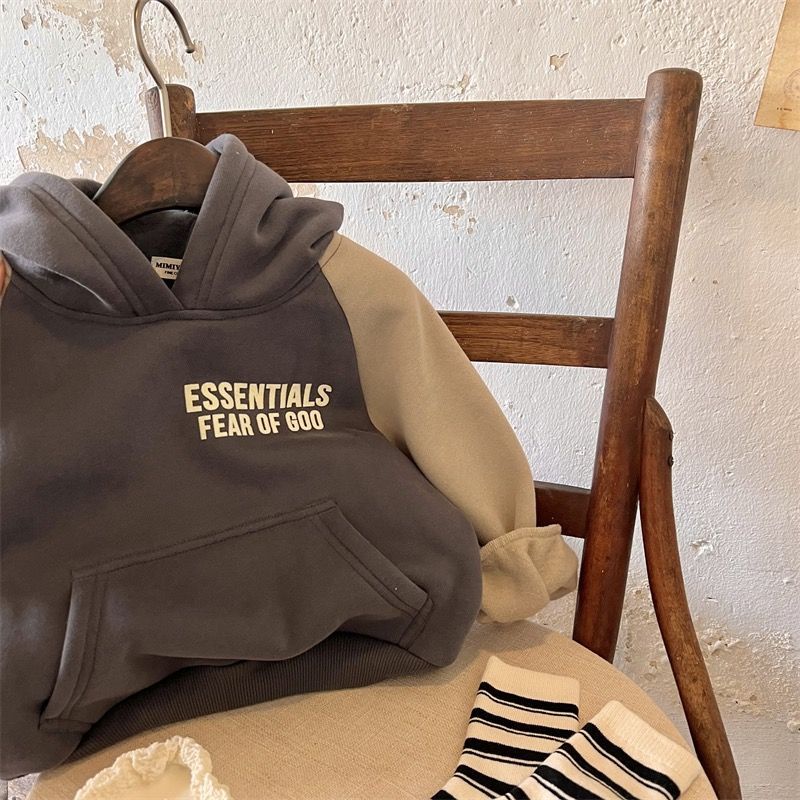 Áo Hoodie Dáng Rộng In Chữ Thời Trang Thu Đông Phong Cách Hàn Quốc Cho Bé Trai