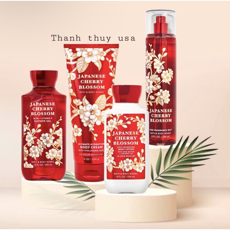 Combo Sản Phẩm Sữa Tắm - Lotion - Body Mist Xịt Thơm Toàn Thân Bath & Body Works
