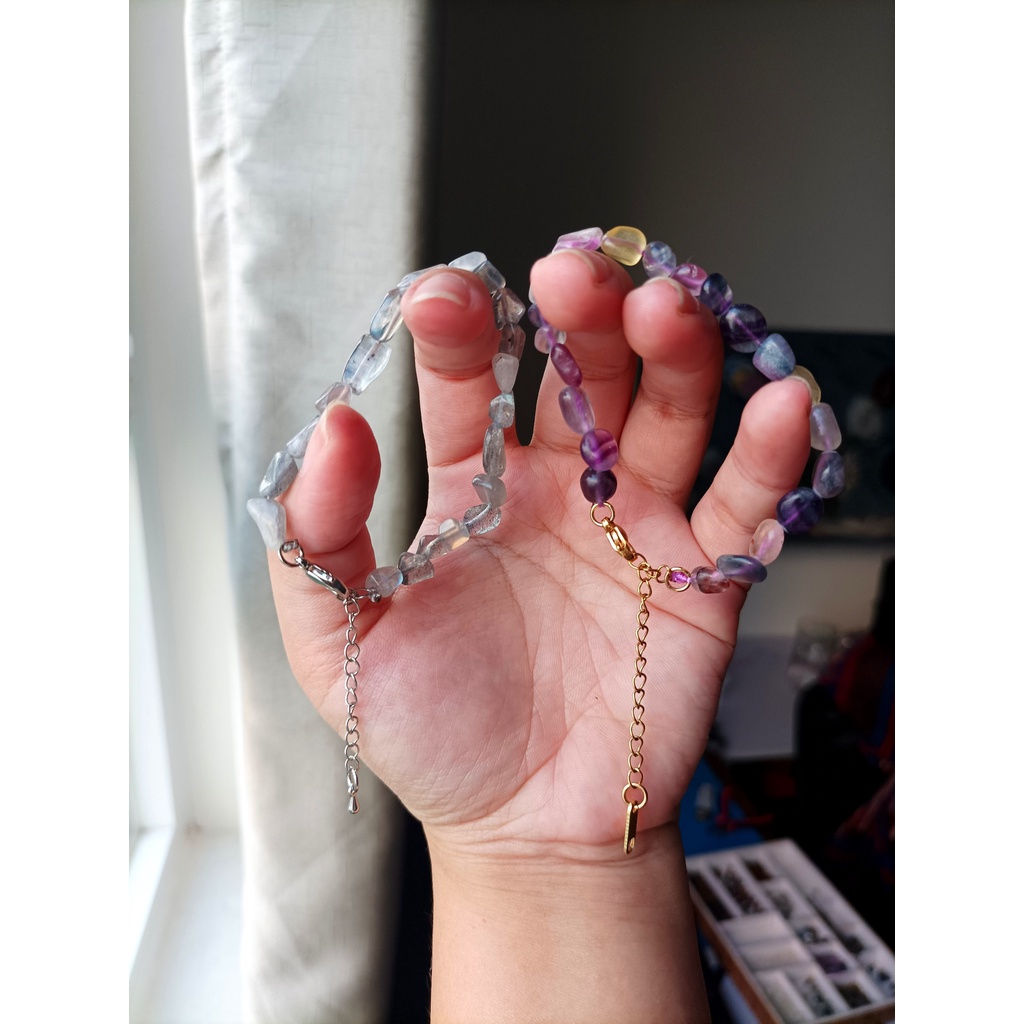 Vòng Tay Flourite Thô