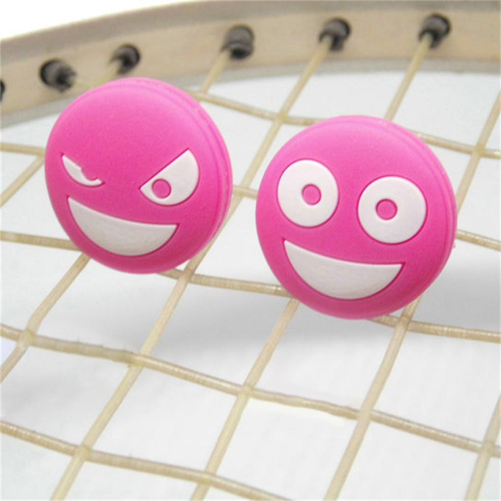Bộ 6 Phụ Kiện Gắn Bảo Vệ Vợt Tennis Chống Rung In Hoạt Hình Dễ Thương